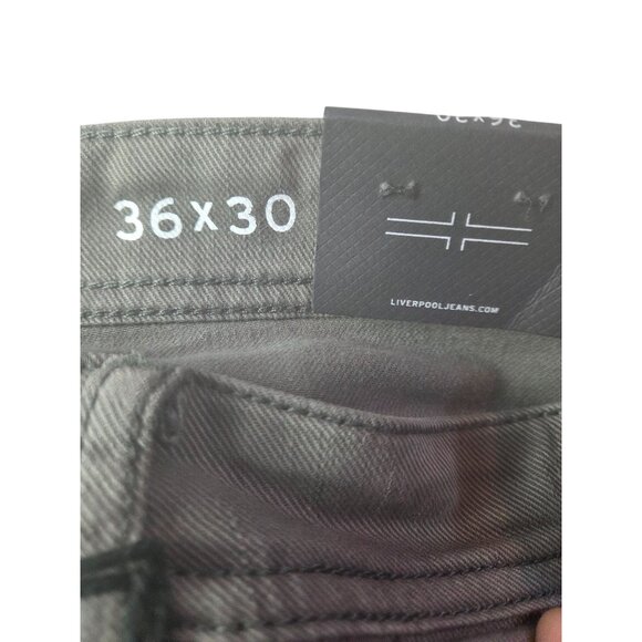 Liverpool Relaxed Straight Fit Mens Jeans 36x30 Gunmetal*Denim* Casual Pants*NWT - Picture 10 of 16